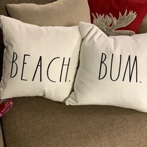 Beach bum rae Dunn pillows